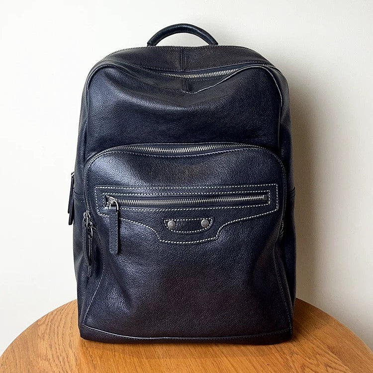 Classic Leather Business Backpack