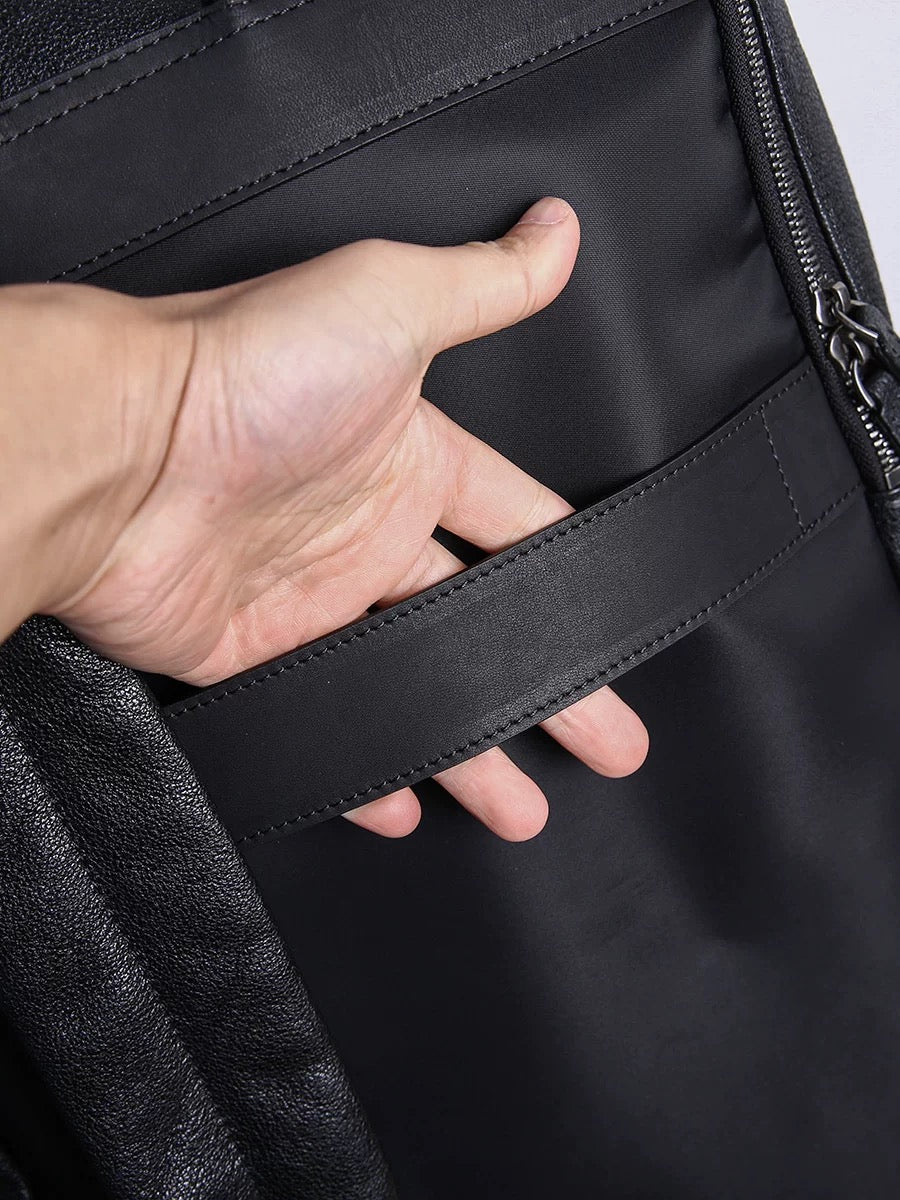 Classic Leather Business Backpack