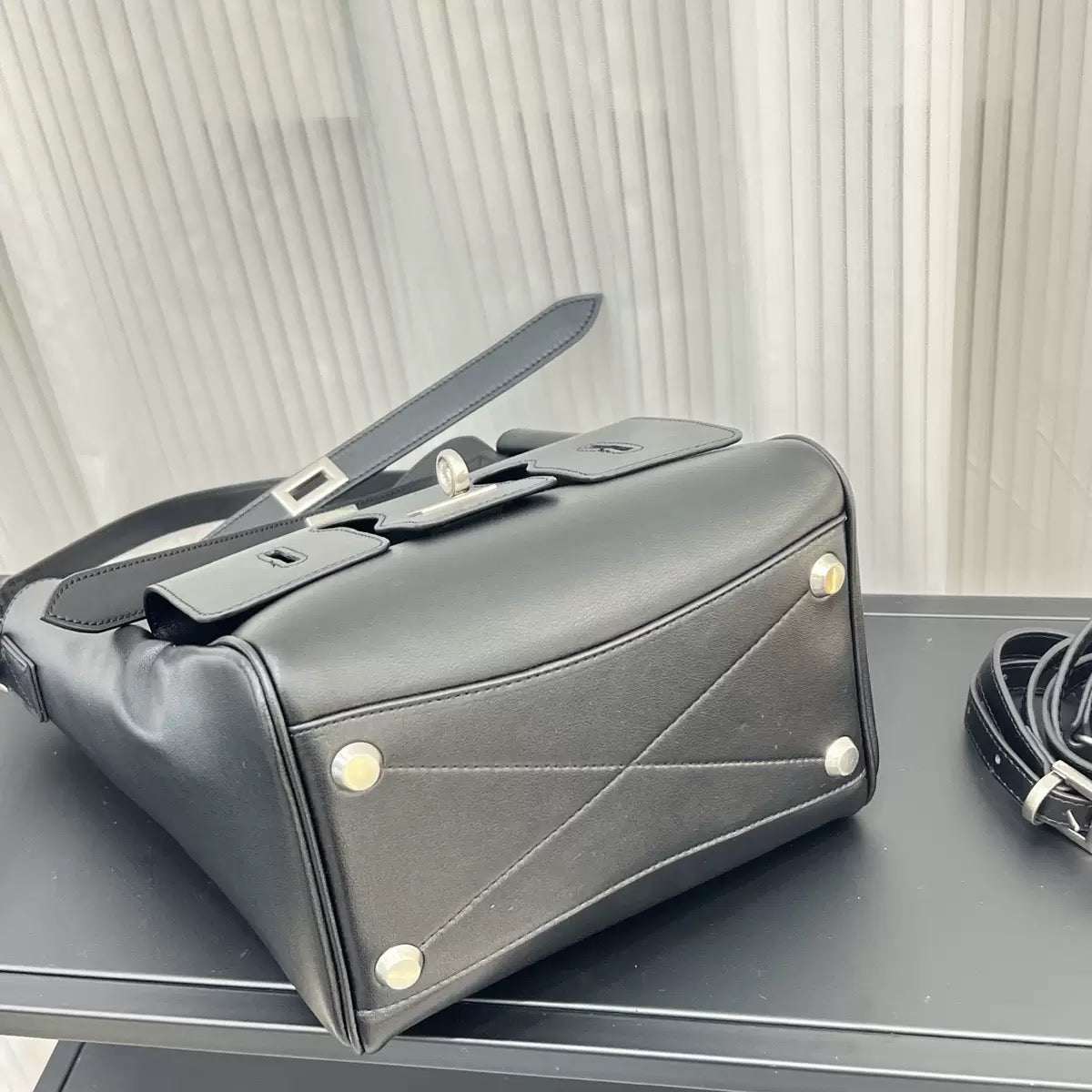 Urban Luxe Cowhide Bucket Tote