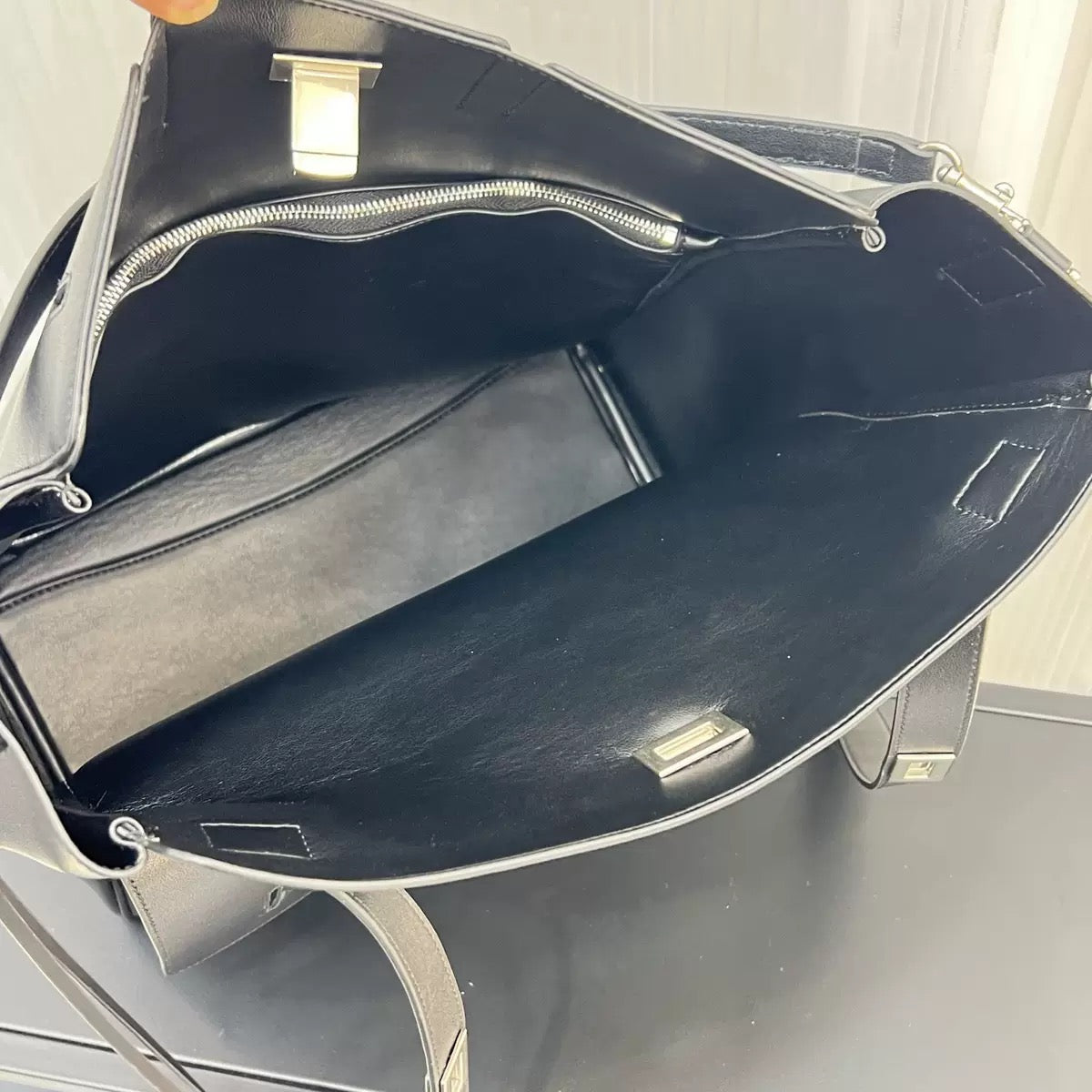 Urban Luxe Cowhide Bucket Tote