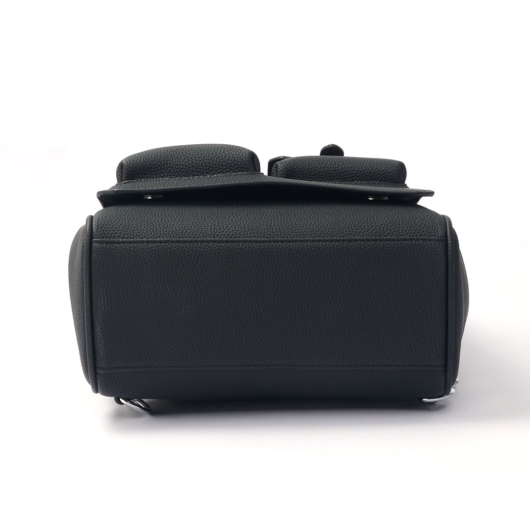 Multi Pocket Leather Backpack