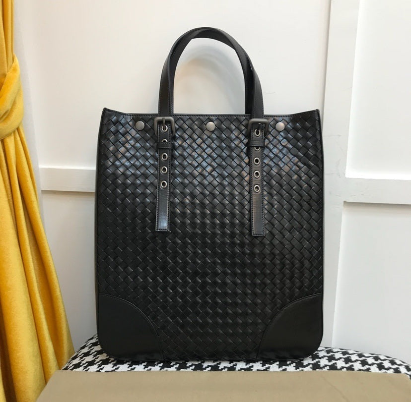 Classic Woven Leather Daily Tote