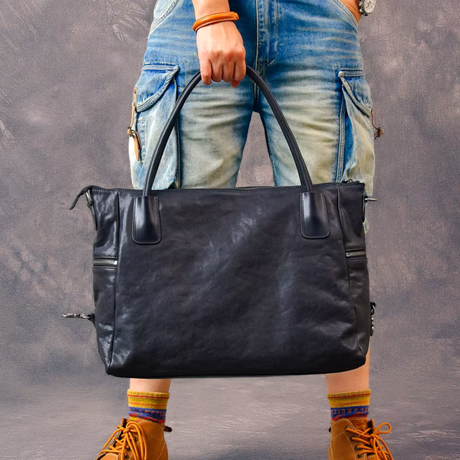 Executive Heritage Leather Work & Travel Bag