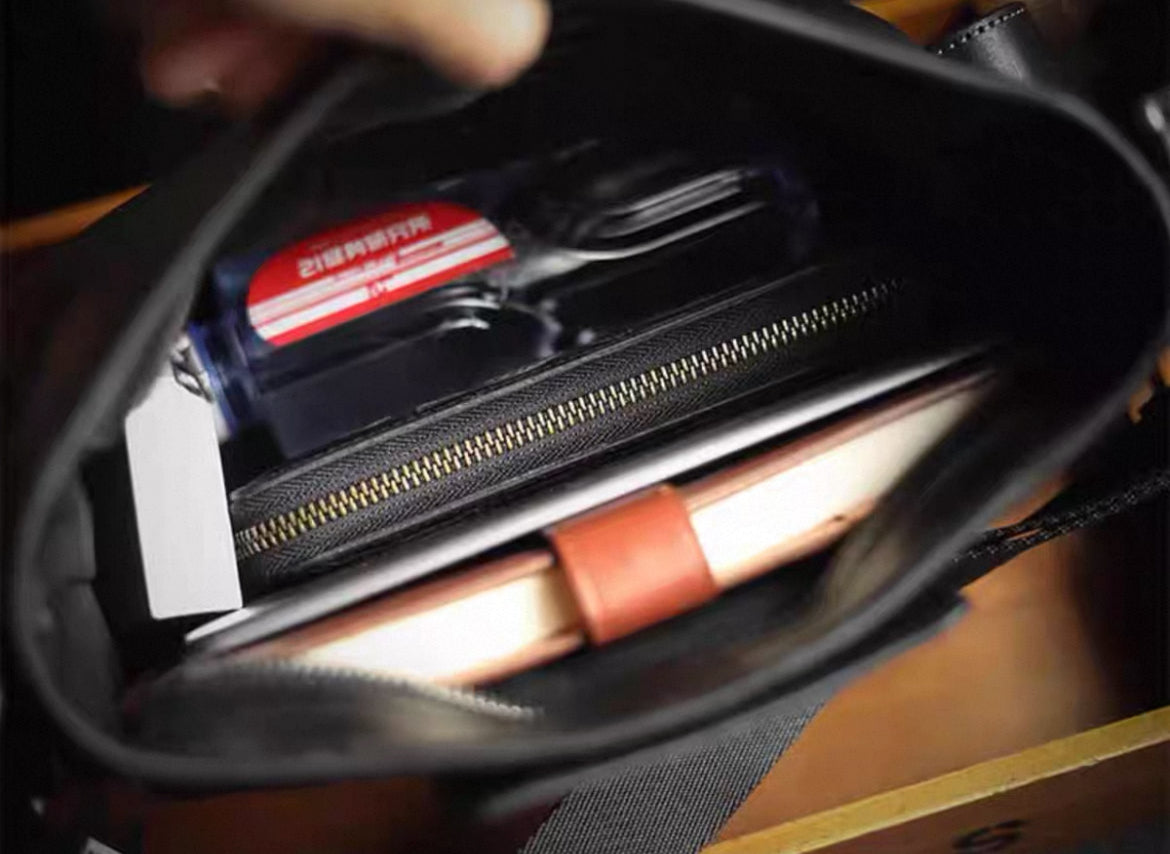 Classic Compact Leather Crossbody Bag