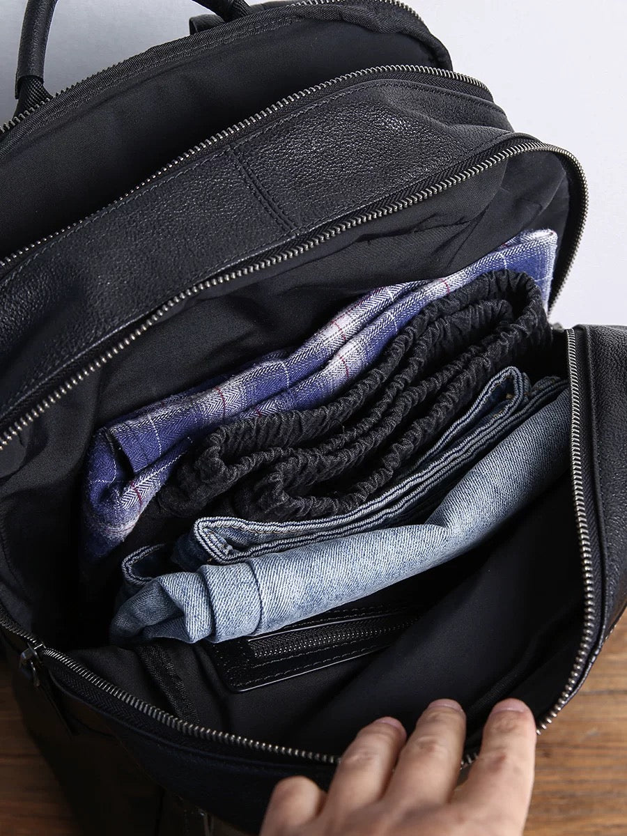 Classic Leather Business Backpack