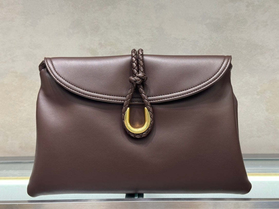 Elegant Cowhide Leather Shoulder Bag