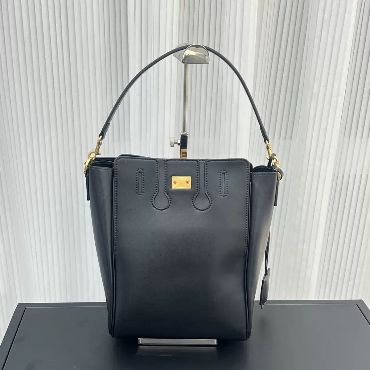 Urban Luxe Cowhide Bucket Tote