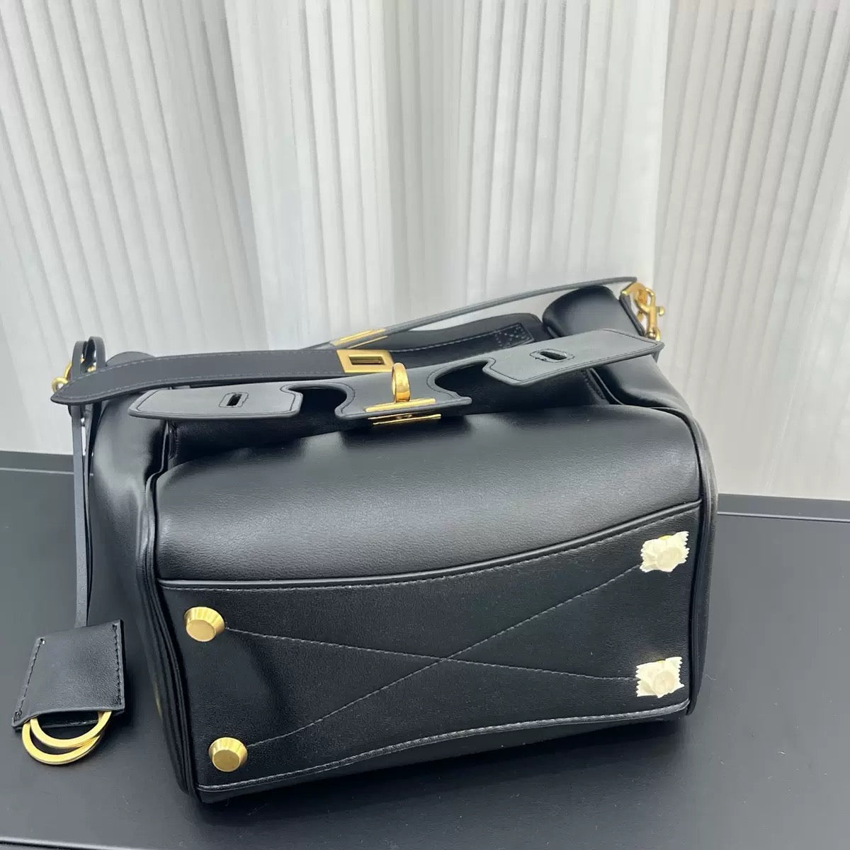 Urban Luxe Cowhide Bucket Tote