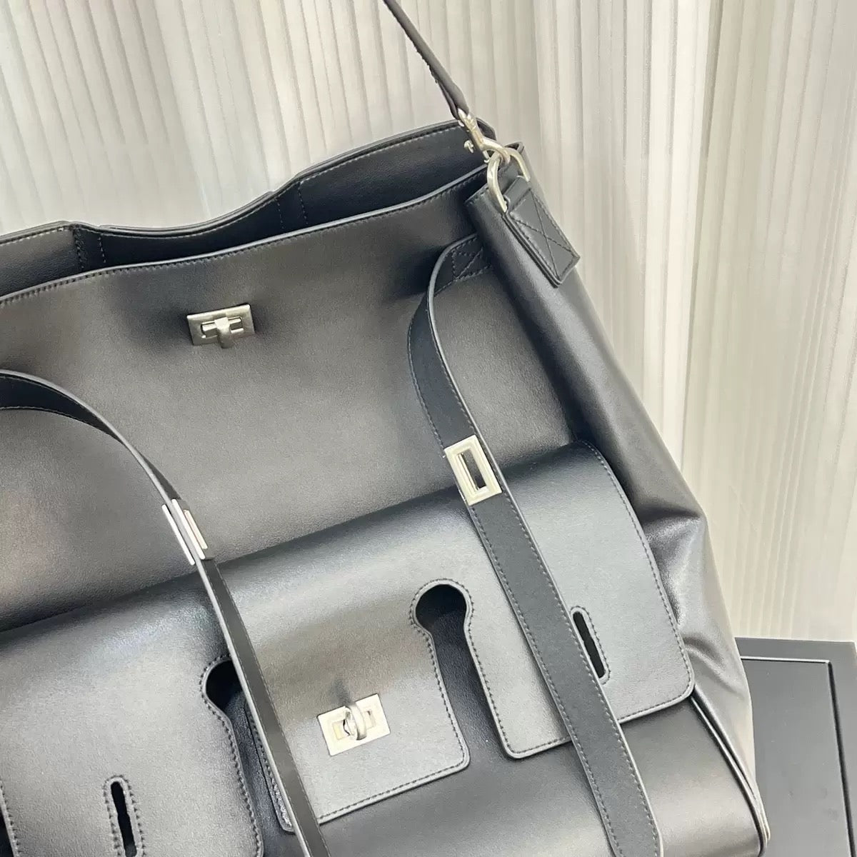 Urban Luxe Cowhide Bucket Tote