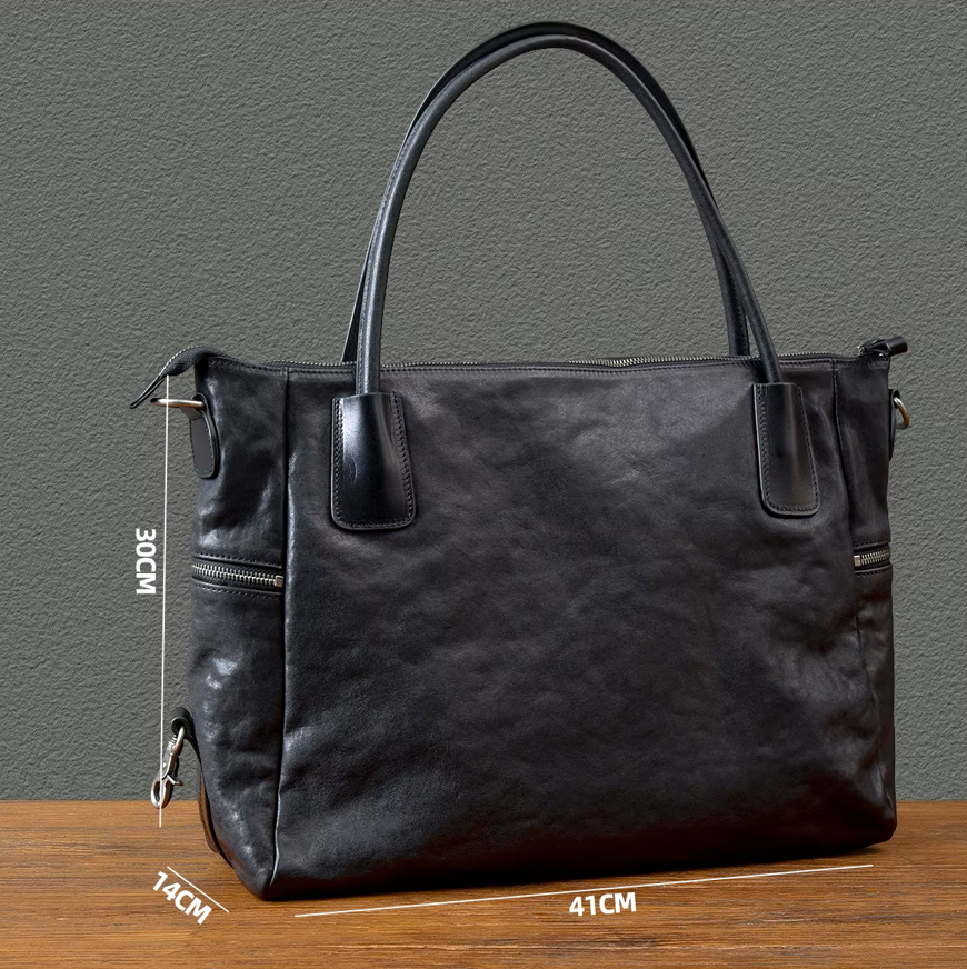 Executive Heritage Leather Work & Travel Bag