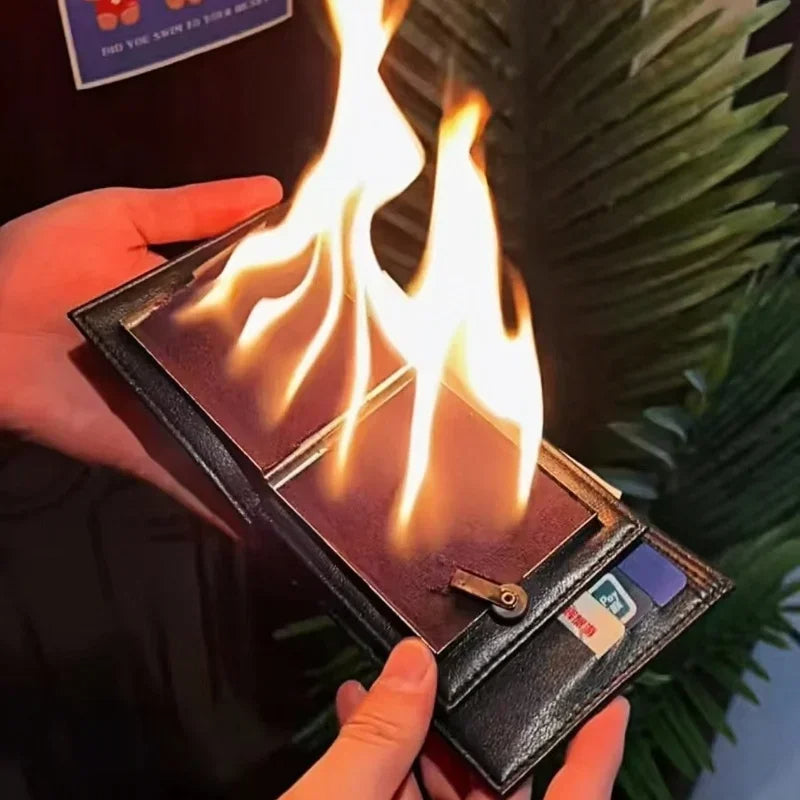 Mystic Fire Wallet – Leather Wallet with Hidden Lighter