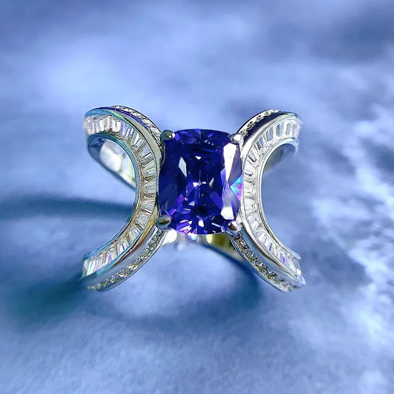 Infinity Sapphire Diamond Ring