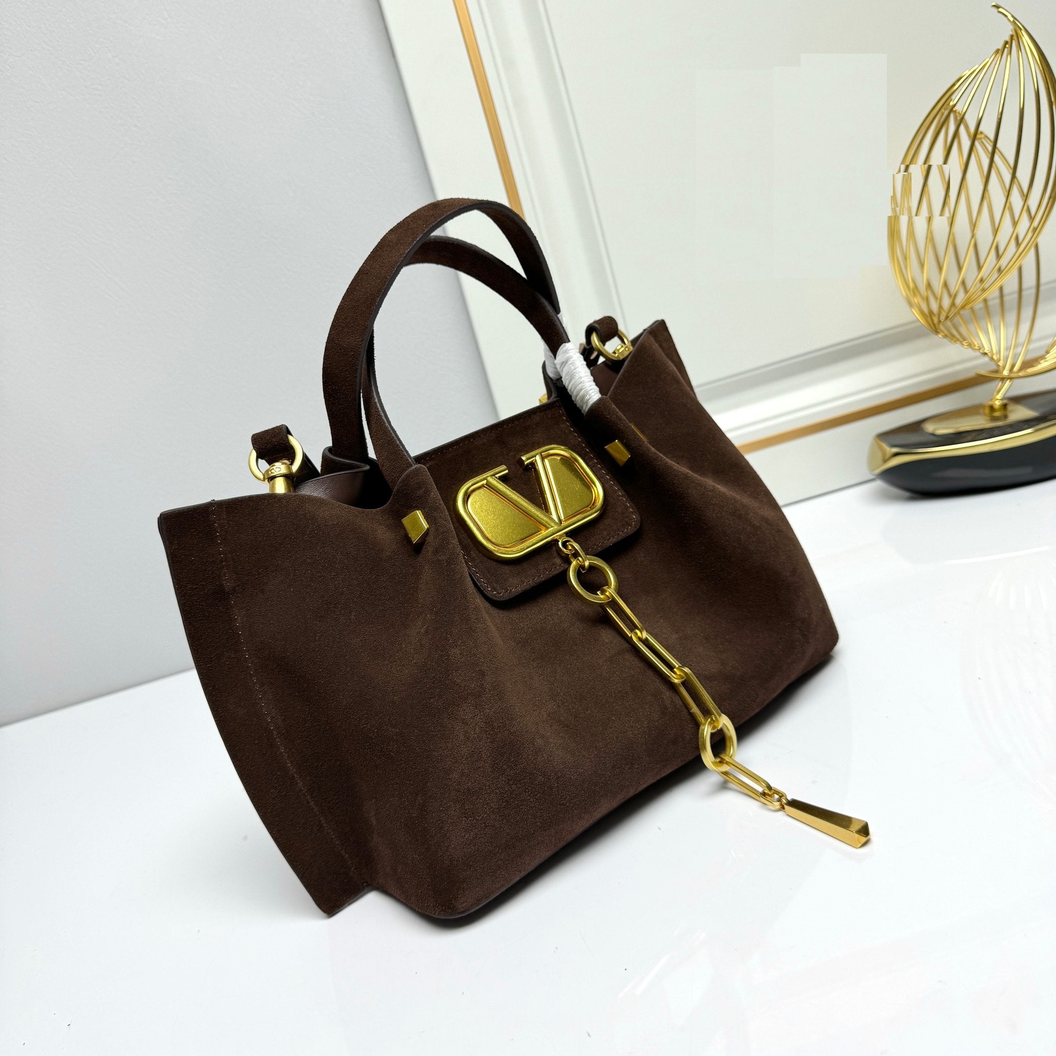 Suede Charm Carryall