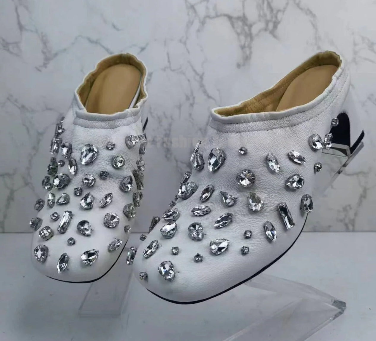 Crystal-Embellished Slip-On