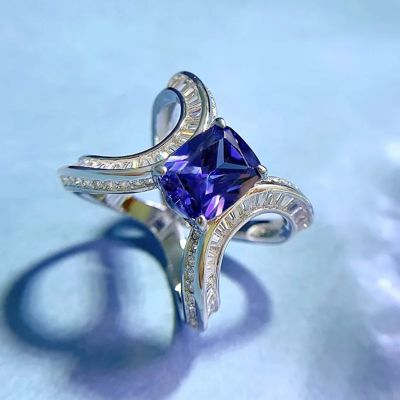 Infinity Sapphire Diamond Ring