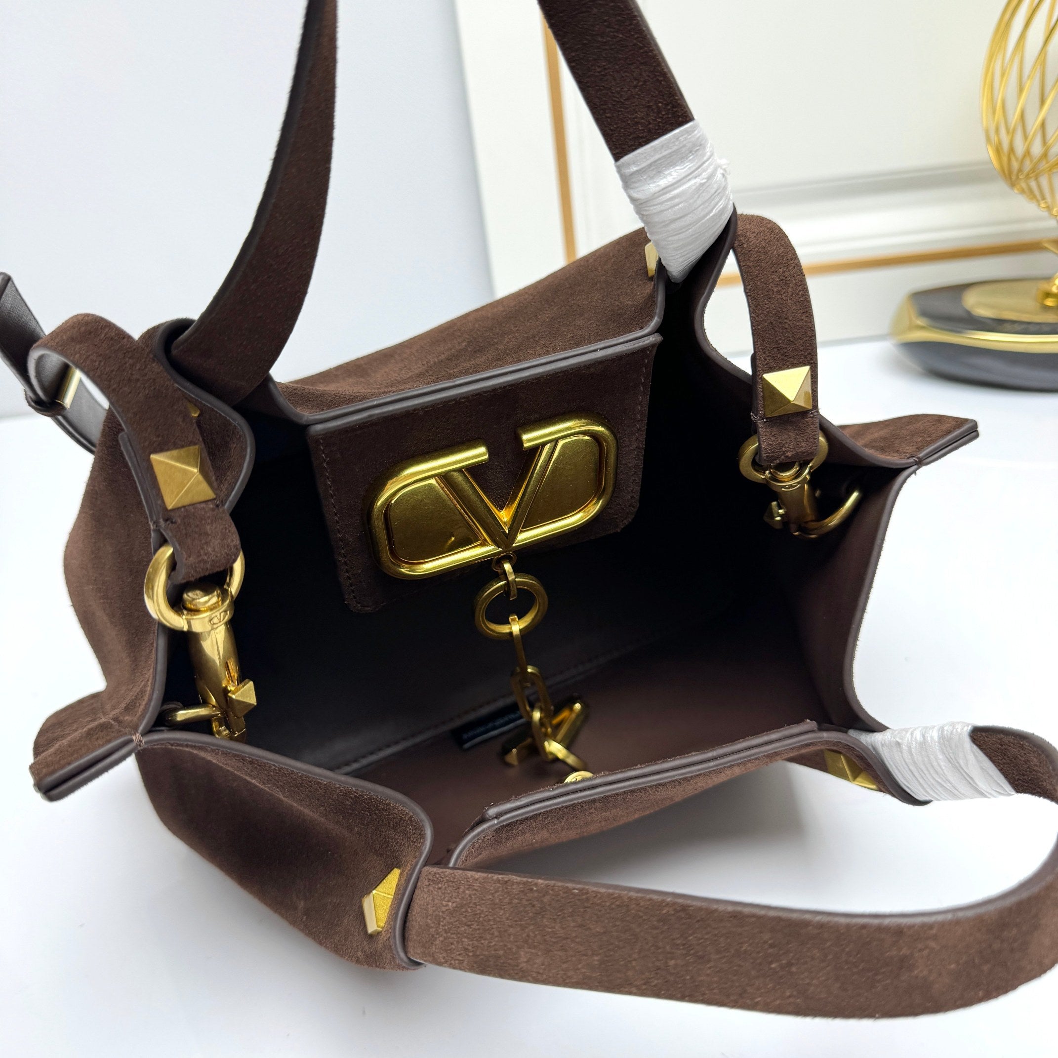 Suede Charm Carryall