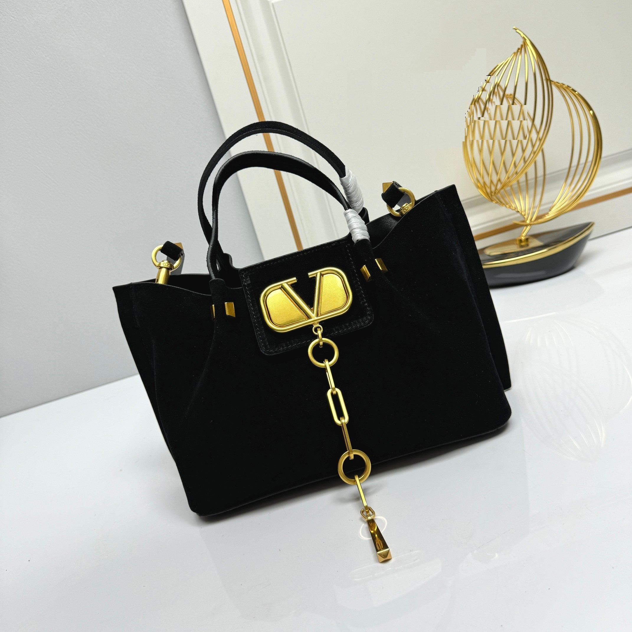 Suede Charm Carryall