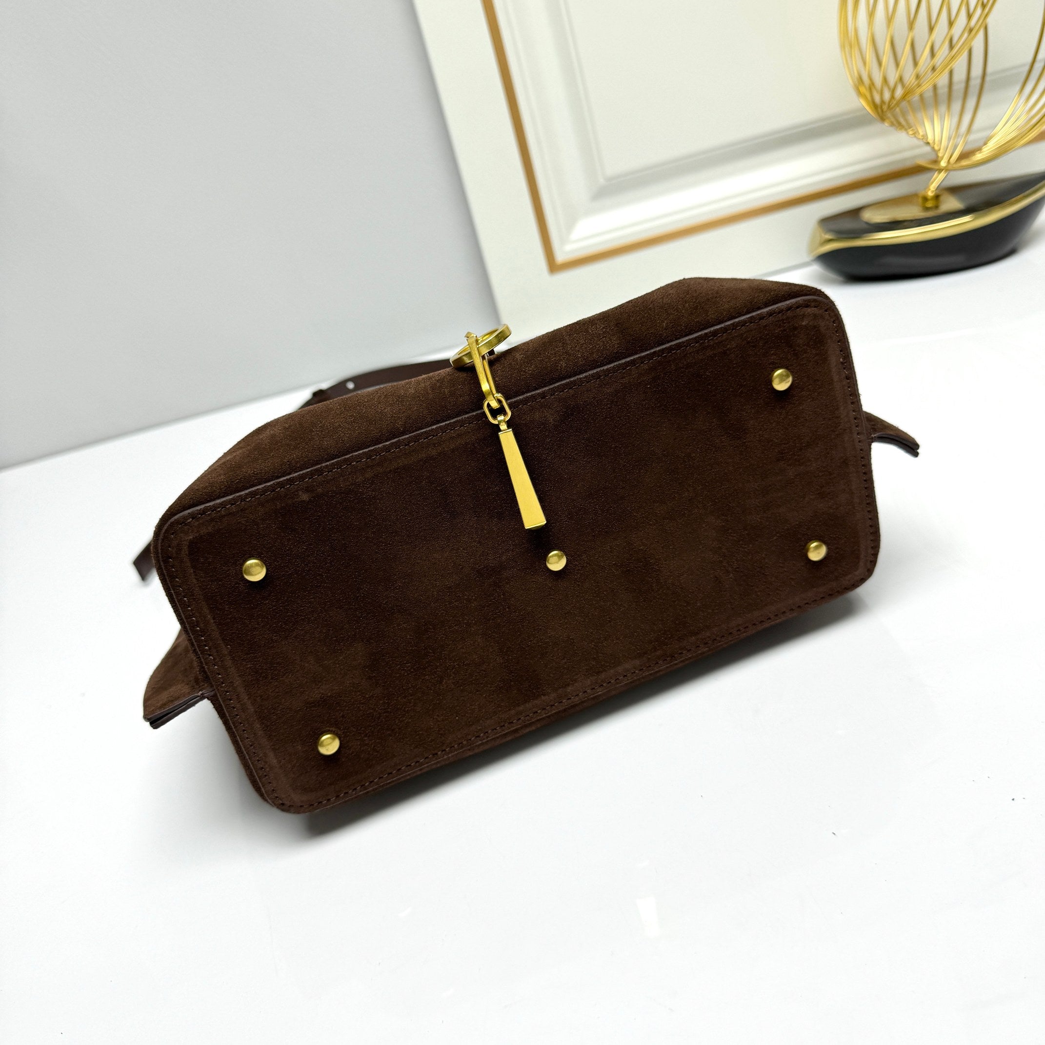 Suede Charm Carryall