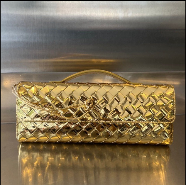 Woven clutch leather Bag