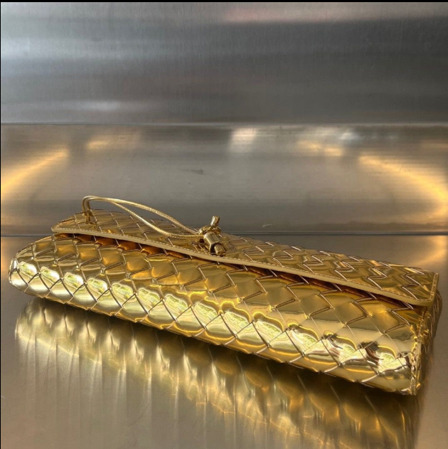 Woven clutch leather Bag