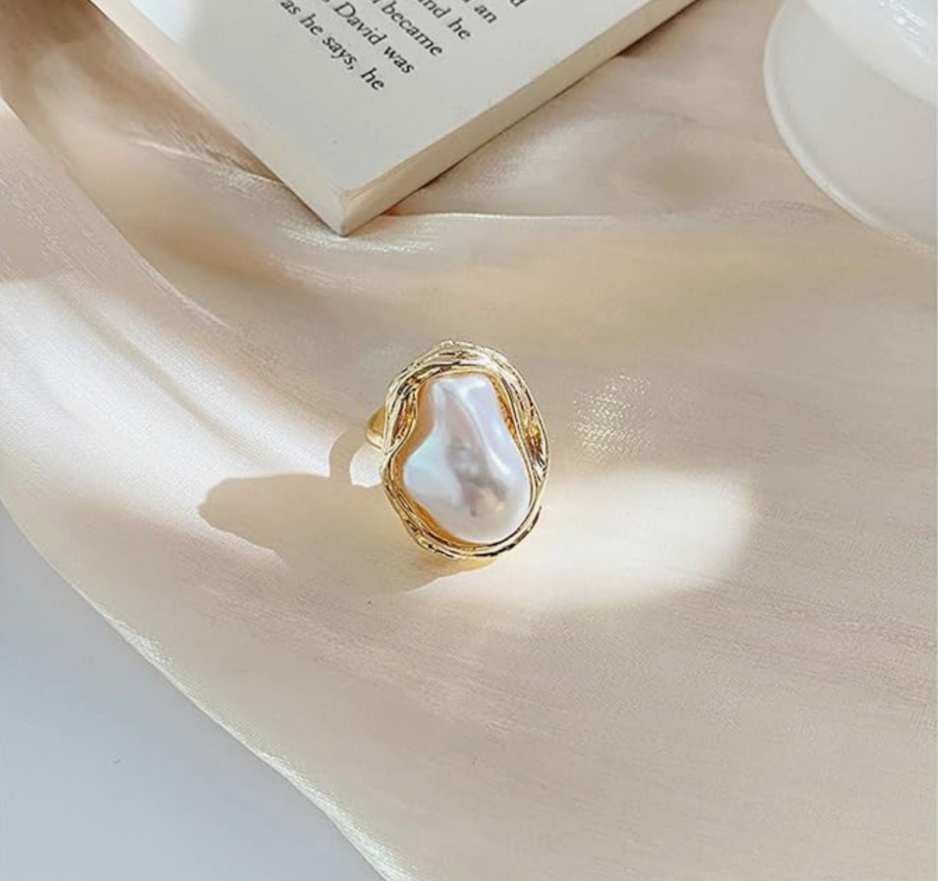 Baroque Pearl Ring