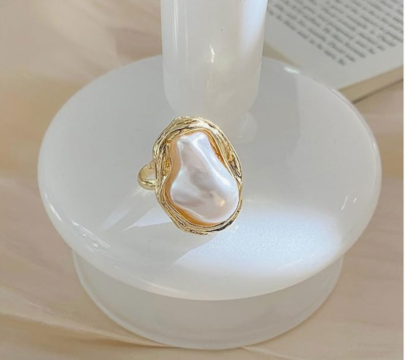 Baroque Pearl Ring