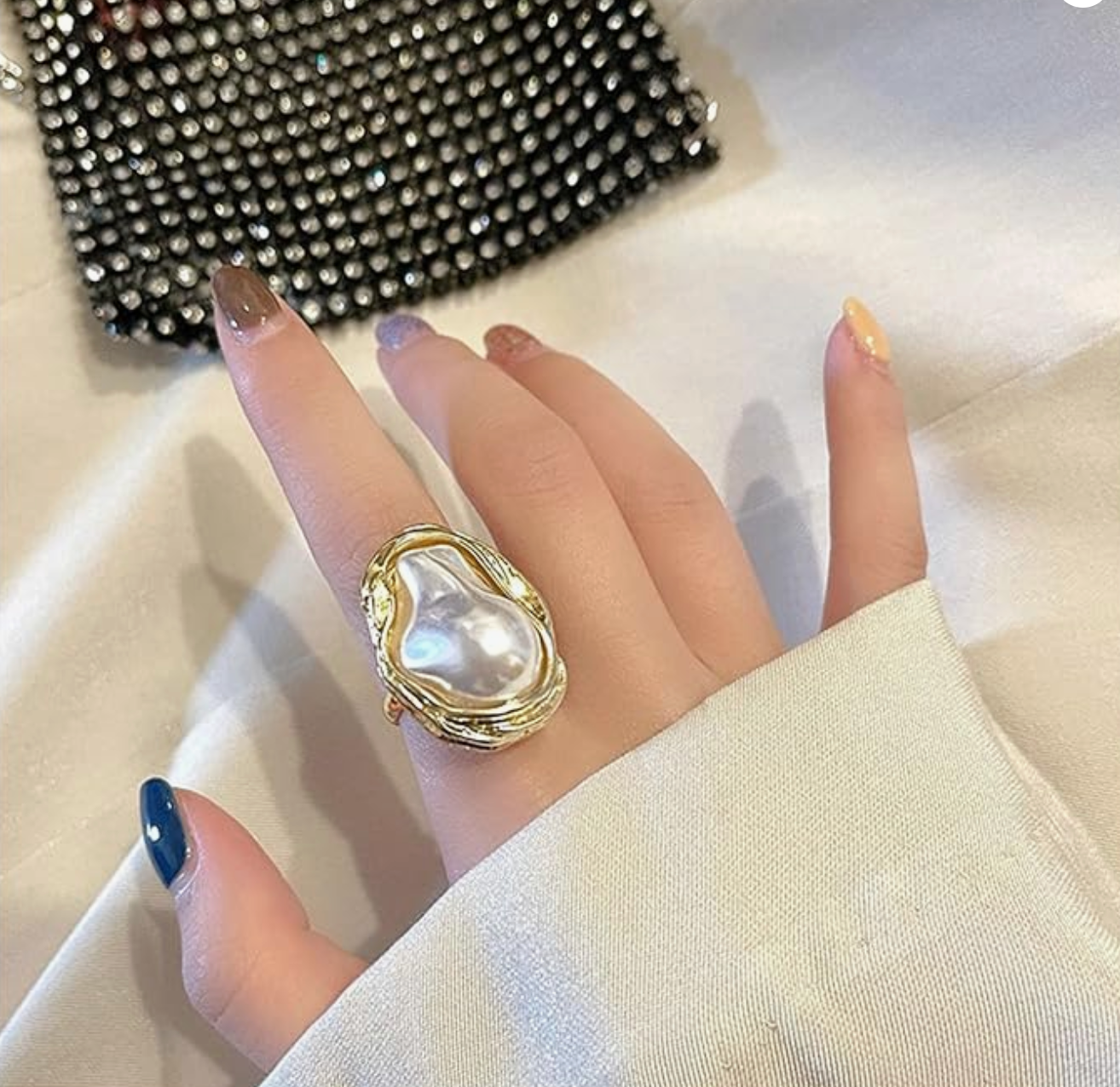 Baroque Pearl Ring