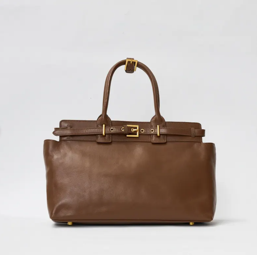 Classic Structured Leather Tote
