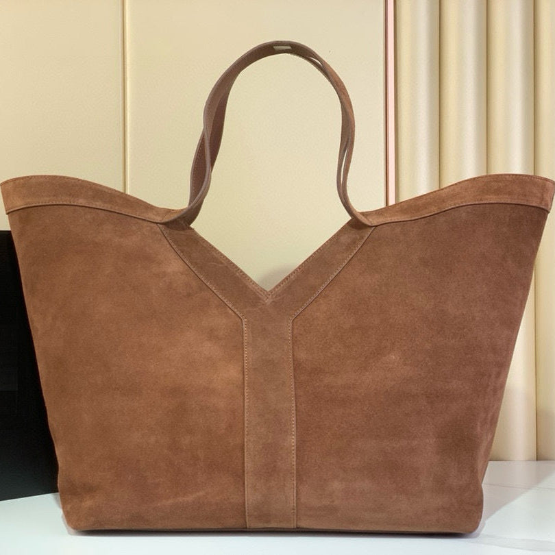 Suede Everyday Cowhide Leather Tote Bag