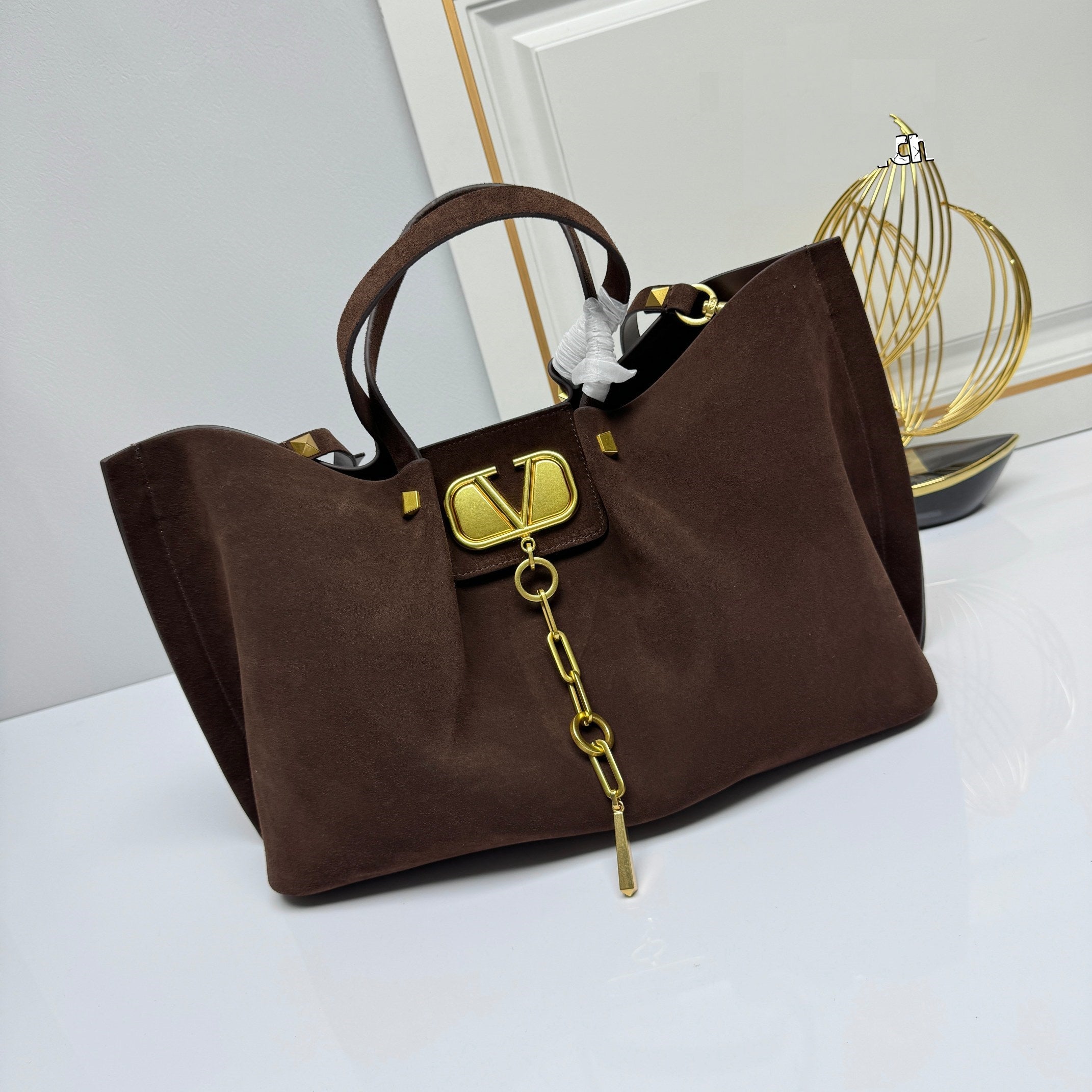 Suede Charm Carryall