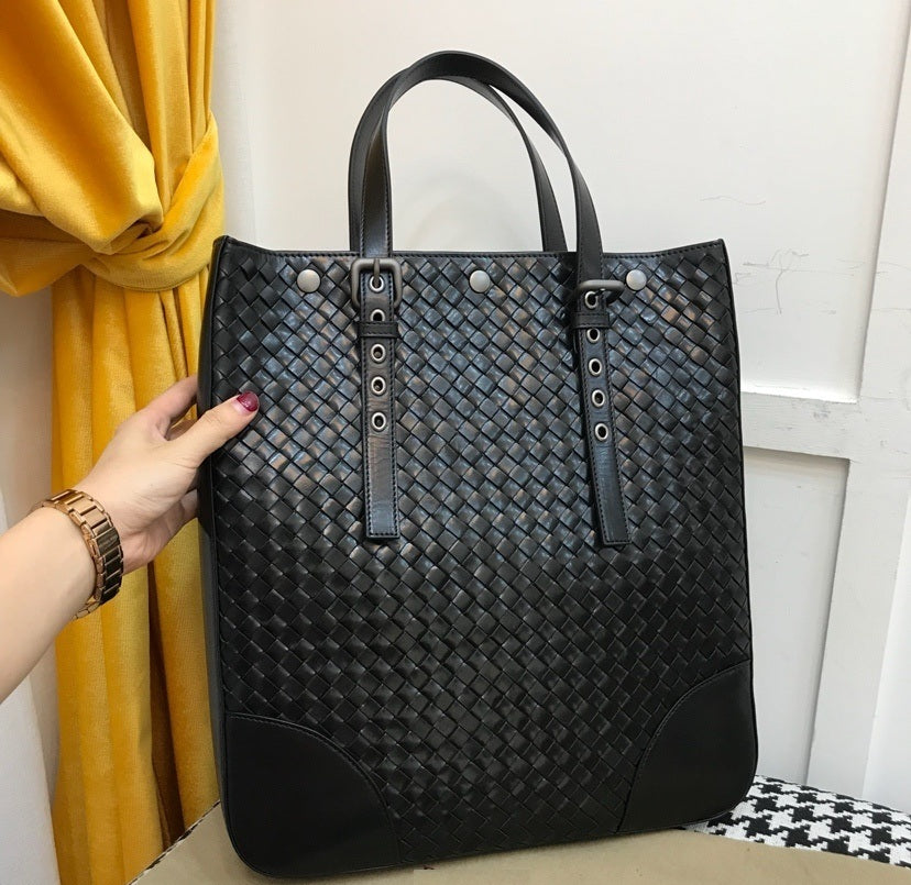 Classic Woven Leather Daily Tote