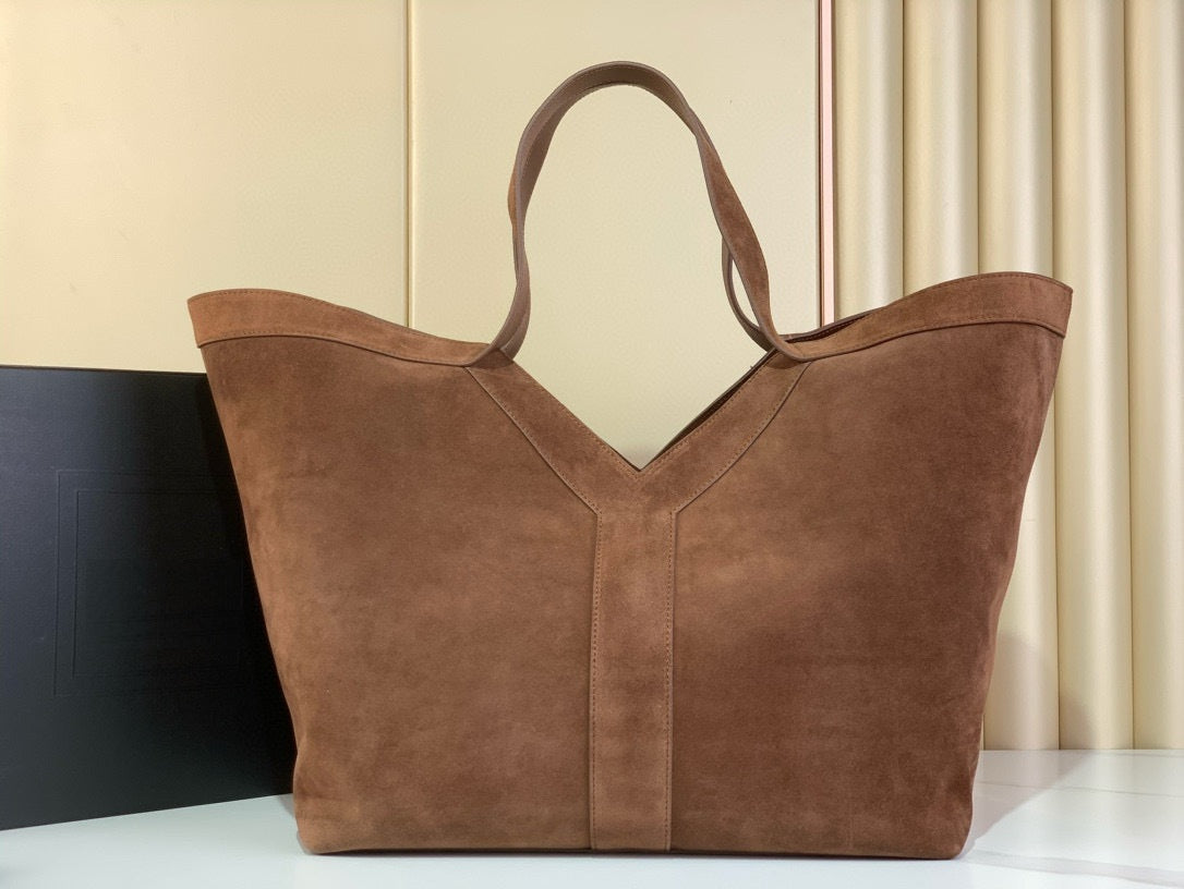 Suede Everyday Cowhide Leather Tote Bag