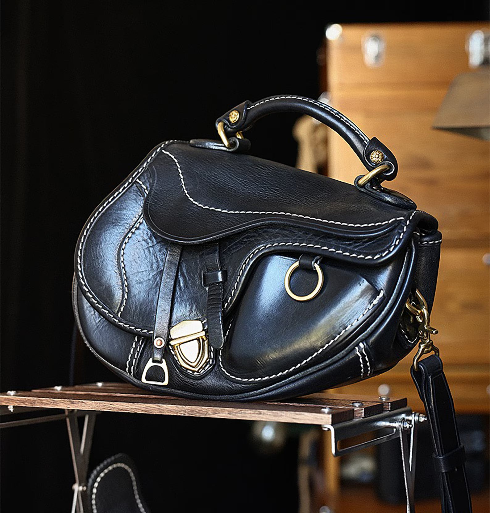 Heritage Cowhide Saddle Bag