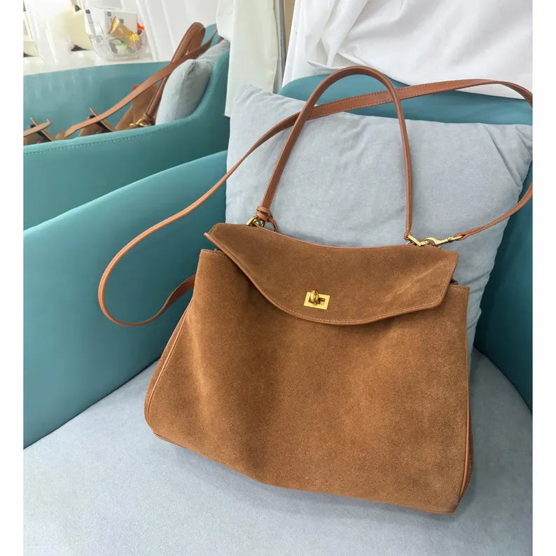 Suede leather Bag