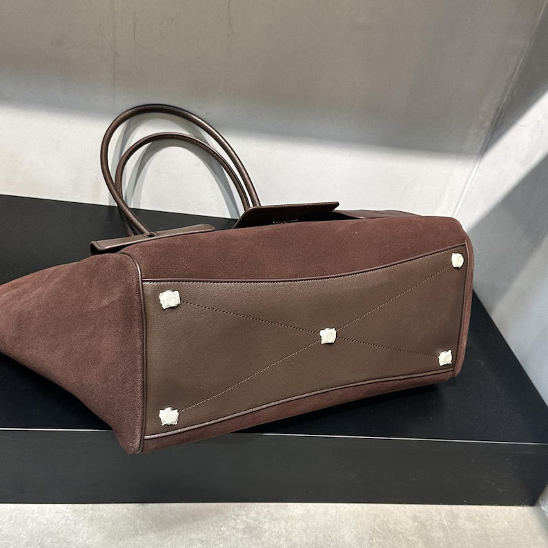 Everyday Suede Leather Tote Bag