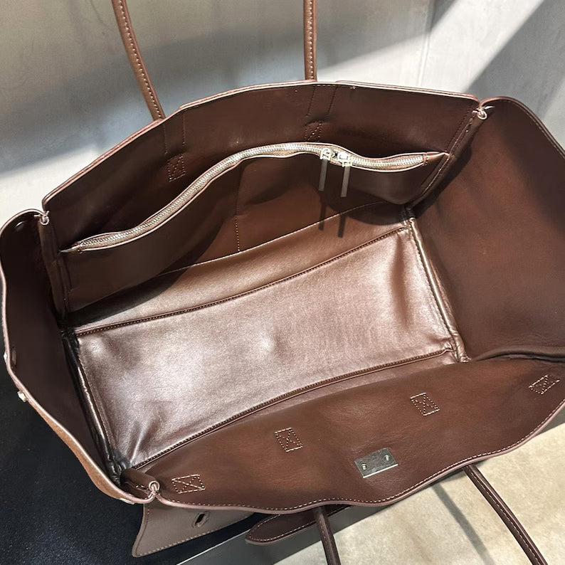 Everyday Suede Leather Tote Bag