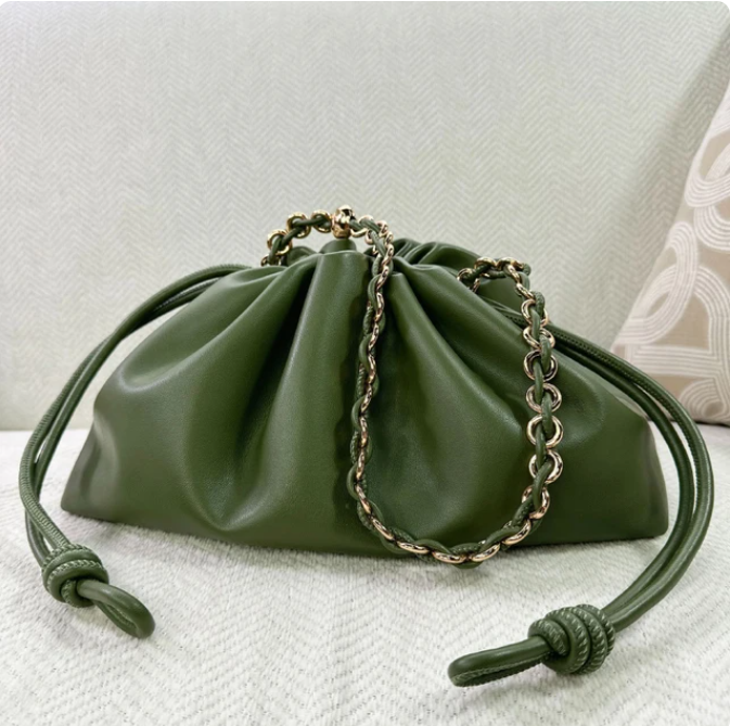 Leather pouch bag