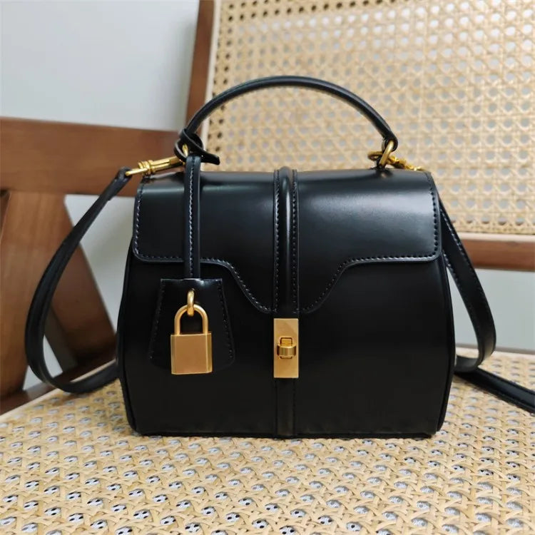 Satinated Calfskin Mini 16 Top Handle Bag